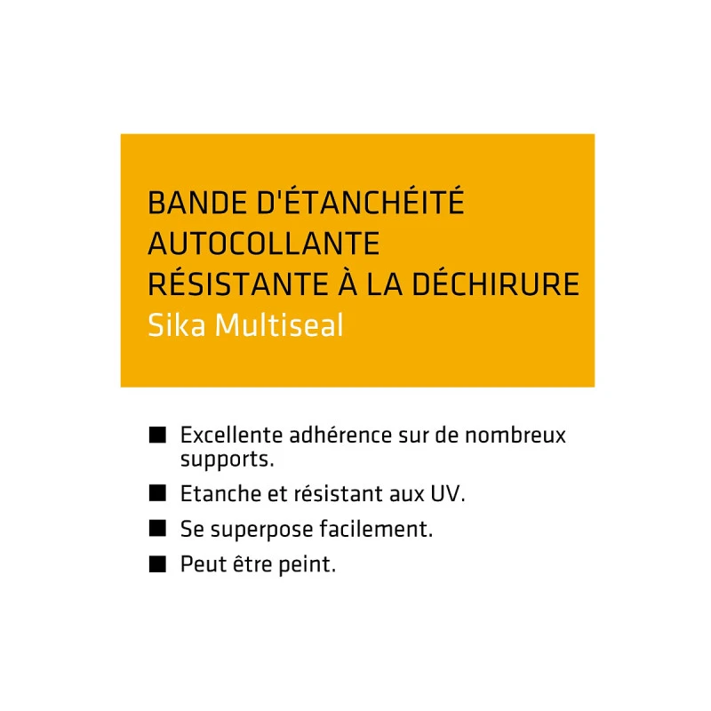 Bande D'étanchéité Bitumineuse SIKA SikaMultiSeal - Gris - 200mm X 3m 10 Bande D'étanchéité Bitumineuse SIKA SikaMultiSeal - Gris - 200mm X 3m – Image 8