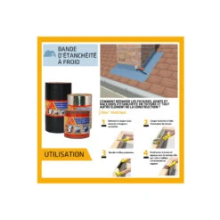 Bande D'étanchéité Bitumineuse SIKA SikaMultiSeal - Terre Cuite - 225mm X 3m 17 Bande D'étanchéité Bitumineuse SIKA SikaMultiSeal - Terre Cuite - 225mm X 3m -espace-bricolage bande d etancheite bitumineuse sika sikamultiseal terre cuite 225mm x 3m 6