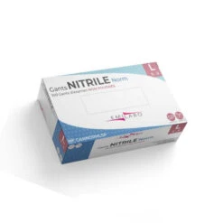 Boite De 100 Gants Nitrile Non Poudrés Taille L / 8-9 EMILABO