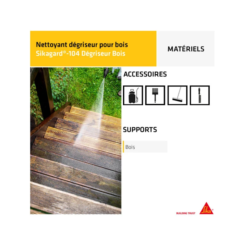 Dégriseur Bois SIKA Sikagard-104 - 2L 7 Dégriseur Bois SIKA Sikagard-104 - 2L – Image 5