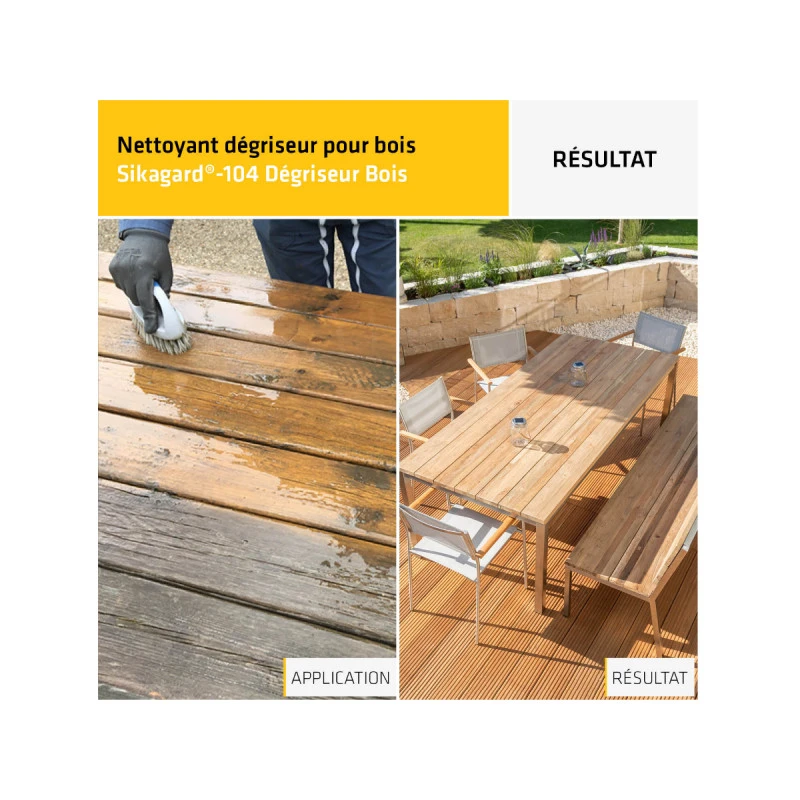 Dégriseur Bois SIKA Sikagard-104 - 2L 9 Dégriseur Bois SIKA Sikagard-104 - 2L – Image 7