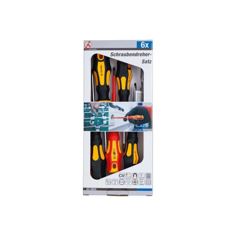 Jeu De Tournevis VDE Pour électricien BGS - 6 Pcs - 35816 4 Jeu De Tournevis VDE Pour électricien BGS - 6 Pcs - 35816 – Image 2