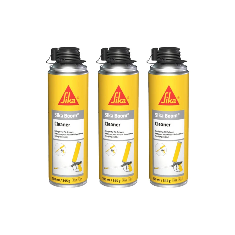 Lot De 3 Nettoyants Pour Mousses Polyuréthanes Expansives - SIKA Boom Cleaner - 500ml 3 Lot De 3 Nettoyants Pour Mousses Polyuréthanes Expansives - SIKA Boom Cleaner - 500ml