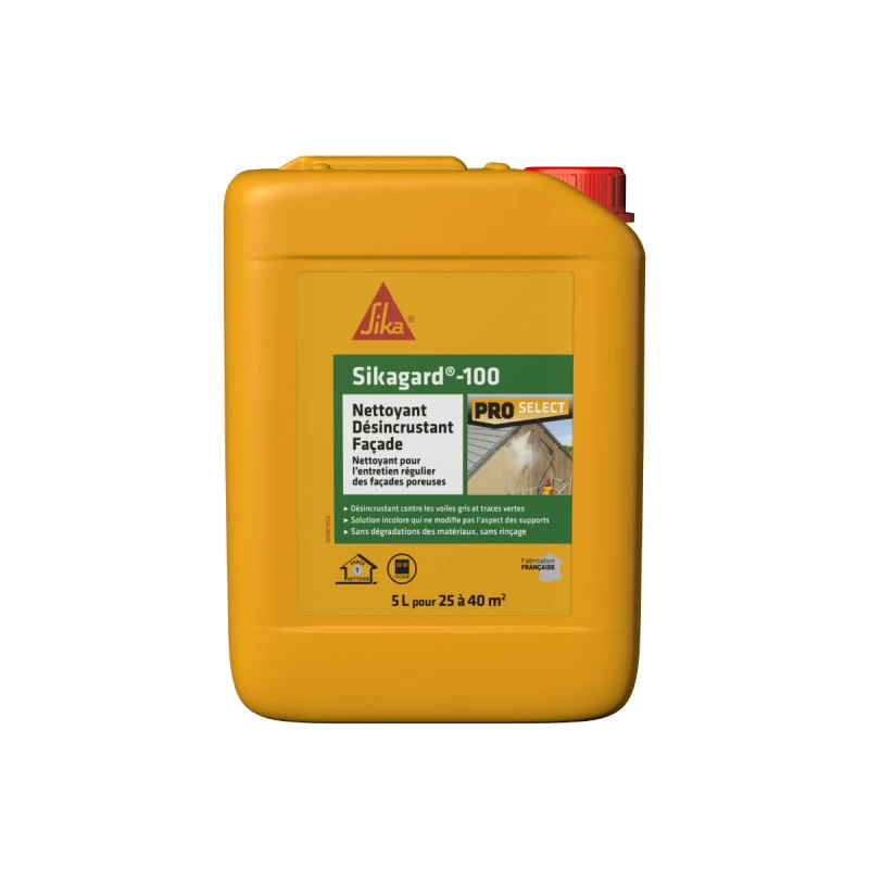 Nettoyant Désincrustant Façade SIKA Sikagard-100 - 5L 3 Nettoyant Désincrustant Façade SIKA Sikagard-100 - 5L