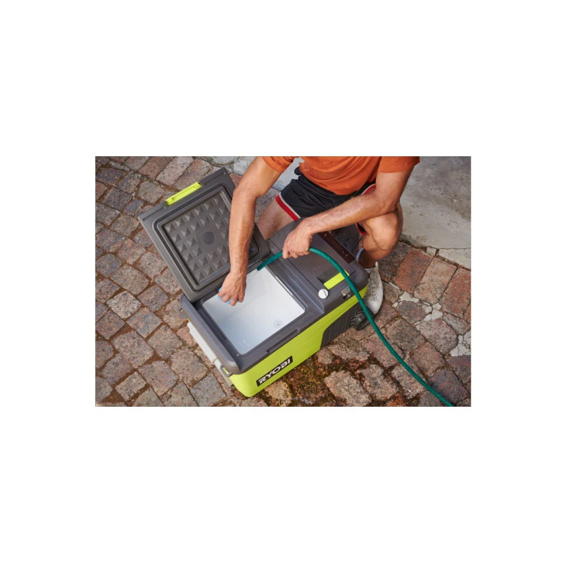Pack RYOBI 18V Glacière Hybride Sur Roues 23 L - 1 Batterie 8,0Ah - 1 Chargeur Rapide 8,0Ah 9 Pack RYOBI 18V Glacière Hybride Sur Roues 23 L - 1 Batterie 8,0Ah - 1 Chargeur Rapide 8,0Ah – Image 7