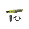 Pack RYOBI 4V Clé à Cliquet RR14W4-0 - 1/4" - 1 Batterie 3,0Ah - Câble USB -espace-bricolage pack ryobi 4v cle a cliquet rr14w4 0 14 1 batterie 30ah cable usb