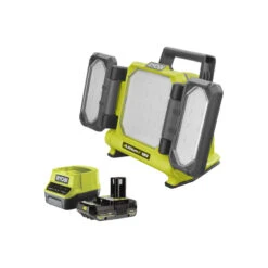 Pack RYOBI Triple Panneau Lumineux LED RLP18-0 - 18V One+ 3000 Lumens - 1 Batterie 2.0Ah - 1 Chargeur Rapide RC18120-120
