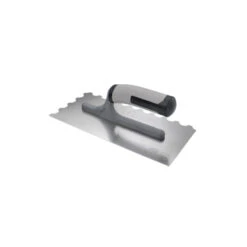 Platoir Denté En Acier Inoxydable BELLOTA - Manche Bi-matière - Dents Demi-lunes 10mm - 587410RBIMINOX