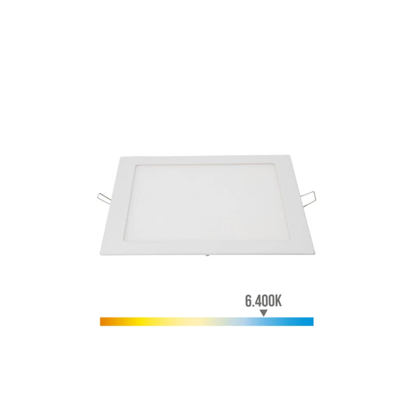 Spot LED Carré EDM - 22cm - 20W - 1500lm - 6400K - Cadre Blanc - 31582 4 Spot LED Carré EDM - 22cm - 20W - 1500lm - 6400K - Cadre Blanc - 31582 – Image 2