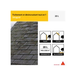 Traitement Curatif Et Désincrustant SIKA Sikagard-127 Stop Tout En 1 - 20L -espace-bricolage traitement curatif et desincrustant sika sikagard 127 stop tout en 1 20l 3
