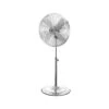 Ventilateur Sur Pied EDM Avec Base Circulaire 60W - 40cm - Chrome 33973 -espace-bricolage ventilateur sur pied edm avec base circulaire 60w 40cm chrome 33973